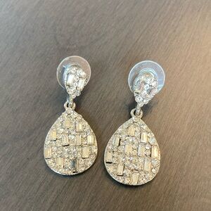 Elegant Silver Teardrop Earrings